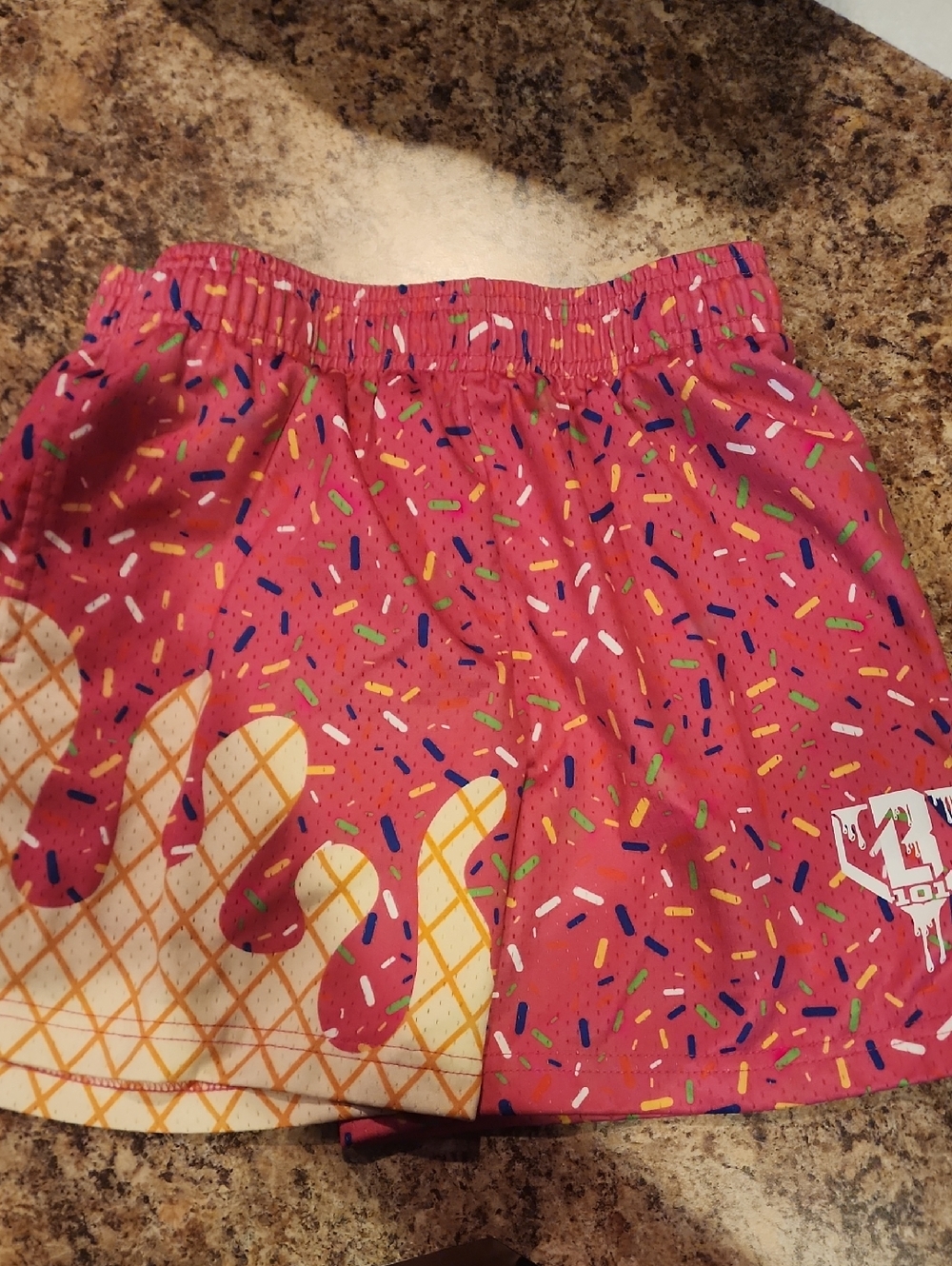 Pink Sprinkle Ice Cream Cone Print Skirt